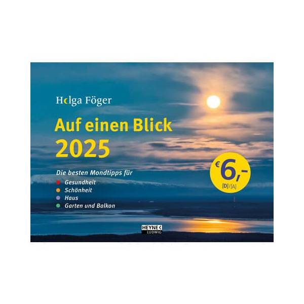 9783453239562 - Bildkalender 23909 Mondkalender Auf einem Blick von Helga Föger 1 Monat 1 Seite 22x295cm 2025 9783453239562 Heye 9783453239562 - Bildkalender 23909 Mondkalender Auf einem Blick von Helga Föger 1 Monat 1 Seite 22x295cm 2025 9783453239562 Heye