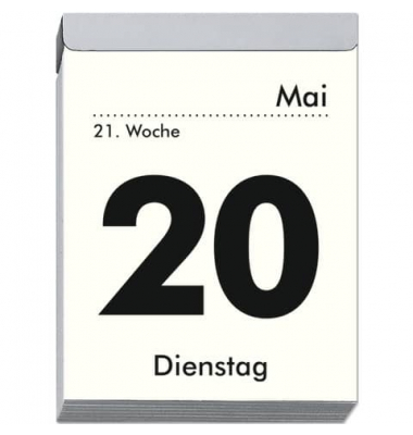 Tagesabrei&szlig;kalender 305-0000, 1 Tag / 1 Seite, 8x10cm, 2026