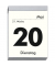 Tagesabreißkalender 305-0000, 1 Tag / 1 Seite, 8x10cm, 2025