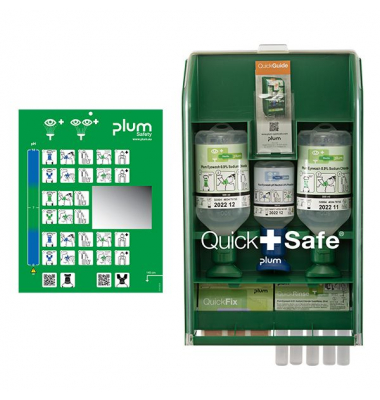 Erste-Hilfe-Station QuickSafe Basic 5170, gefüllt, grüntransparent