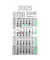 Viermonatskalender LY-M4MFGL, Recycling, 4 Monate / 1 Seite, 30x59cm, 2025