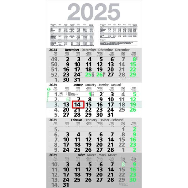 4260256370012 - Viermonatskalender LY-M4MFGL Recycling 4 Monate 1 Seite 30x59cm 2025 4260256370012 Bühner 4260256370012 - Viermonatskalender LY-M4MFGL Recycling 4 Monate 1 Seite 30x59cm 2025 4260256370012 Bühner