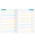 Hausaufgabenheft 8329-6 Farbenfroh Delfine / liniert, A5, blau