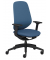 Bürostuhl se:kit Vollpolster, sn-801006 Stoff blau, Gestell schwarz