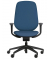 Bürostuhl se:kit Vollpolster, sn-801006 Stoff blau, Gestell schwarz