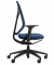 Bürostuhl se:kit Vollpolster, sn-801006 Stoff blau, Gestell schwarz
