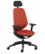 Bürostuhl se:kit Vollpolster, sn-801007 Stoff rot, Gestell schwarz