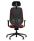 Bürostuhl se:kit Vollpolster, sn-801007 Stoff rot, Gestell schwarz