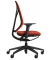 Bürostuhl se:kit Vollpolster, sn-801008 Stoff rot, Gestell schwarz