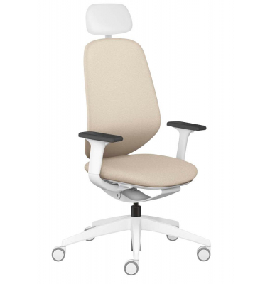 Bürostuhl se:kit Vollpolster, sn-801011 Stoff beige, Gestell grau