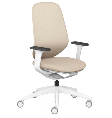 Bürostuhl se:kit Vollpolster, sn-801012 Stoff beige, Gestell grau