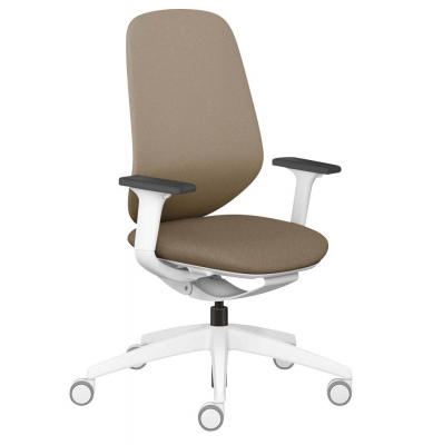 Bürostuhl se:kit Vollpolster, sn-801014 Stoff braun, Gestell grau