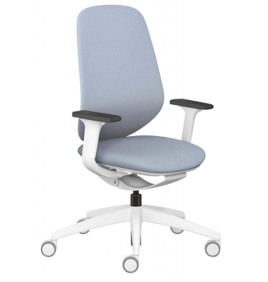 Bürostuhl se:kit Vollpolster, sn-801018 Stoff blau, Gestell grau