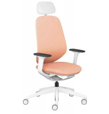 Bürostuhl se:kit Vollpolster, sn-801019 Stoff orange, Gestell schwarz