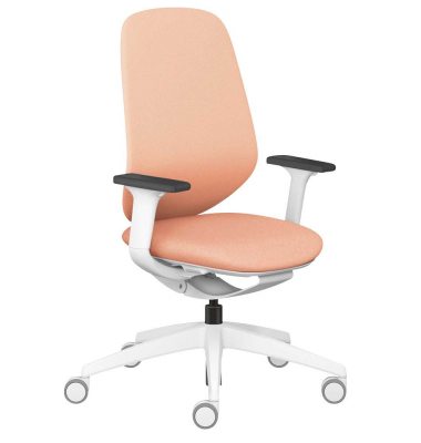 Bürostuhl se:kit Vollpolster, sn-801020 Stoff orange, Gestell grau