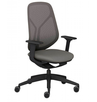 Bürostuhl se:kit Membran, sn-821004 Stoff grau, Gestell schwarz