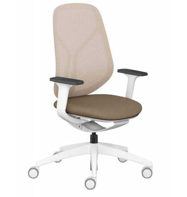 Bürostuhl se:kit Membran, sn-821012 Stoff braun, Gestell grau