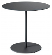 Beistelltisch se:tea TL-313/001, 42cm (H), 45x45cm (BxT), rund, schwarz / schwarz