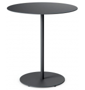 Beistelltisch se:tea TL-313/002, 49cm (H), 45x45cm (BxT), rund, schwarz / schwarz