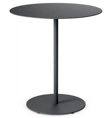 Beistelltisch se:tea TL-313/002, 49cm (H), 45x45cm (BxT), rund, schwarz / schwarz