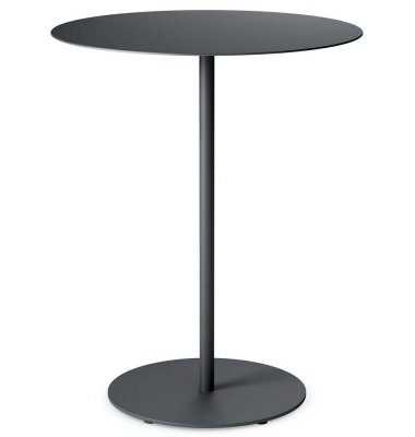 Beistelltisch se:tea TL-313/003, 56cm (H), 45x45cm (BxT), rund, schwarz / schwarz