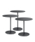 Beistelltisch se:tea TL-314/001, 42, 49, 56cm (H), 45x45cm (BxT), rund, schwarz / schwarz
