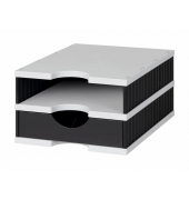 Schubladenbox uno  schwarz 268-0102.9895S, DIN A4 mit 1 Schublade