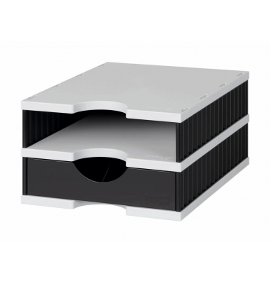 Schubladenbox uno schwarz 268-0102.9895S, DIN A4 mit 1 Schublade Schubladenbox uno schwarz 268-0102.9895S, DIN A4 mit 1 Schublade