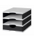 Schubladenbox uno  schwarz 268-0103.9895S, DIN A4 mit 1 Schublade