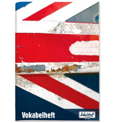 Vokabelheft 3038-6 Schulstuff Union Jack / liniert / 2 Spalten, A5, 80g, blau/rot/wei&szlig;, 64 Blatt / 68 Seiten