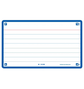 Karteikarten 400133875 FLASH 2.0 weiß/blau A7 liniert 250g 