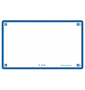 Karteikarten 400133887 FLASH 2.0 weiß/blau A7 blanko 250g 
