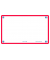 Karteikarten 400133892 FLASH 2.0 weiß/rot A7 blanko 250g 