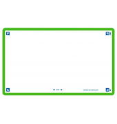 Karteikarten 400133896 FLASH 2.0 weiß/grün A7 blanko 250g 
