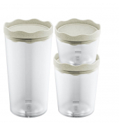 Vorratsdosen-Set Prince hoch transparent 0,30,751,0 l, 1 Set