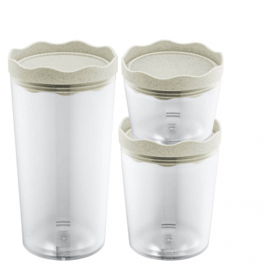 Vorratsdosen-Set Prince hoch transparent 0,30,751,0 l, 1 Set