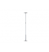 9095-28 Stehlampe silber 39+6 W