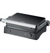 Kontaktgrill SEVINI Lite 2398-000, schwarz/silber, 1800 Watt