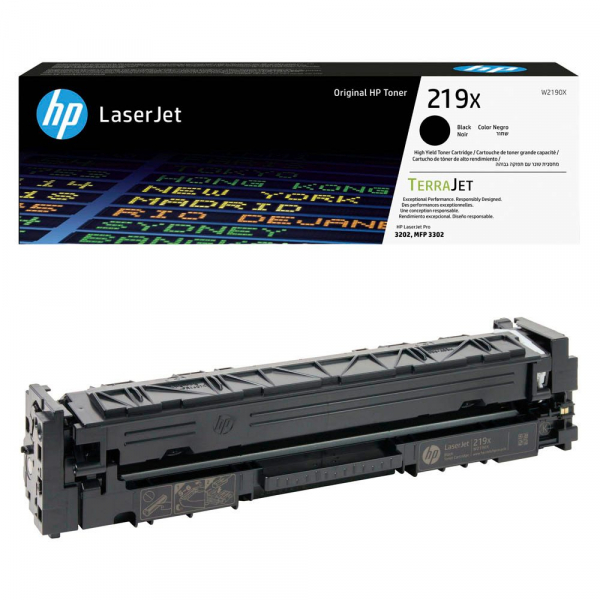 0195161016271 - Hewlett Packard HP 219X   W2190X Original LaserJet Toner Schwarz für ca 3200 Seiten (W2190X)