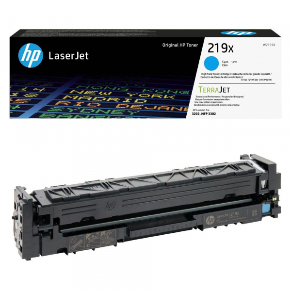 0195161016295 - Hewlett Packard 219X   W2191X Original LaserJet Toner Cyan für ca 2500 Seiten (W2191X)
