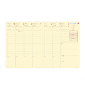 Buchkalender 026033Q, Eurequart Club, schwarz, 1 Woche / 2 Seiten, 24x30cm (A4), 2025