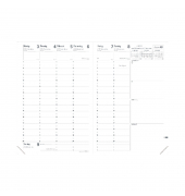 Buchkalender 015904Q, Minister CLUB, blau, 1 Woche / 2 Seiten, 16x24cm (A5), 2025