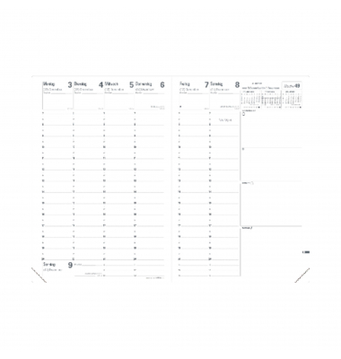 Buchkalender 015904Q, Minister CLUB, blau, 1 Woche / 2 Seiten, 16x24cm (A5), 2025