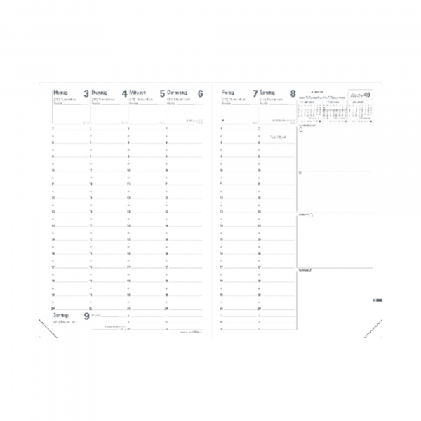 Quo Vadis Buchkalender 015904Q, Minister CLUB, blau, 1 Woche / 2 Seiten, 16x24cm (A5), 2025 3371010479801 Quo Vadis