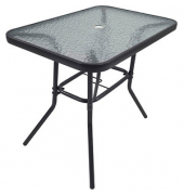 Gartentisch anthrazit rechteckig 80,0 x 55,0 x 70,0 cm