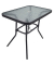Gartentisch anthrazit rechteckig 80,0 x 55,0 x 70,0 cm