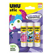 Klebestift 9000179 Monster, 3x 8,2g, Multipack