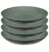 4 koziol Teller Club grau 22,0 cm