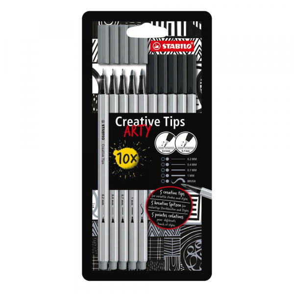 10 Stück Stabilo ARTY SHADING Filzstifte farbsortiert 4006381604376 Stabilo 10 Stück