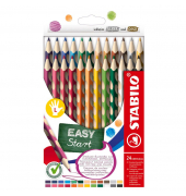 Buntstifte-Set EASYcolors 331/24, farbig sortiert, dreikant, ergonomisch, Packung